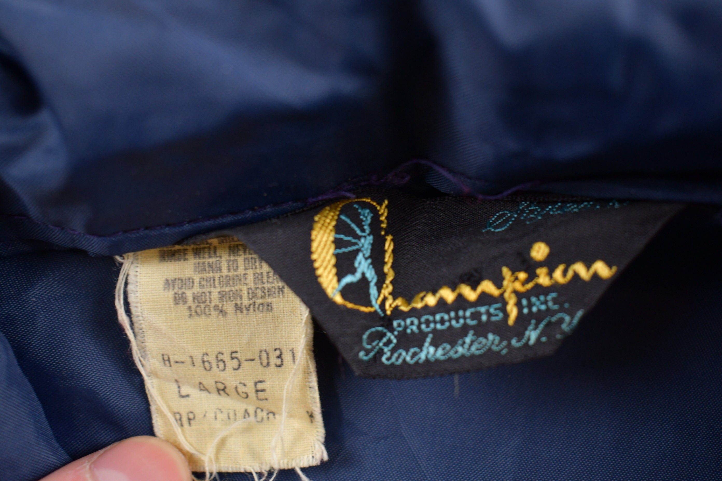 Vintage 1980s Champion Michigan State University Windbreaker Jacket
