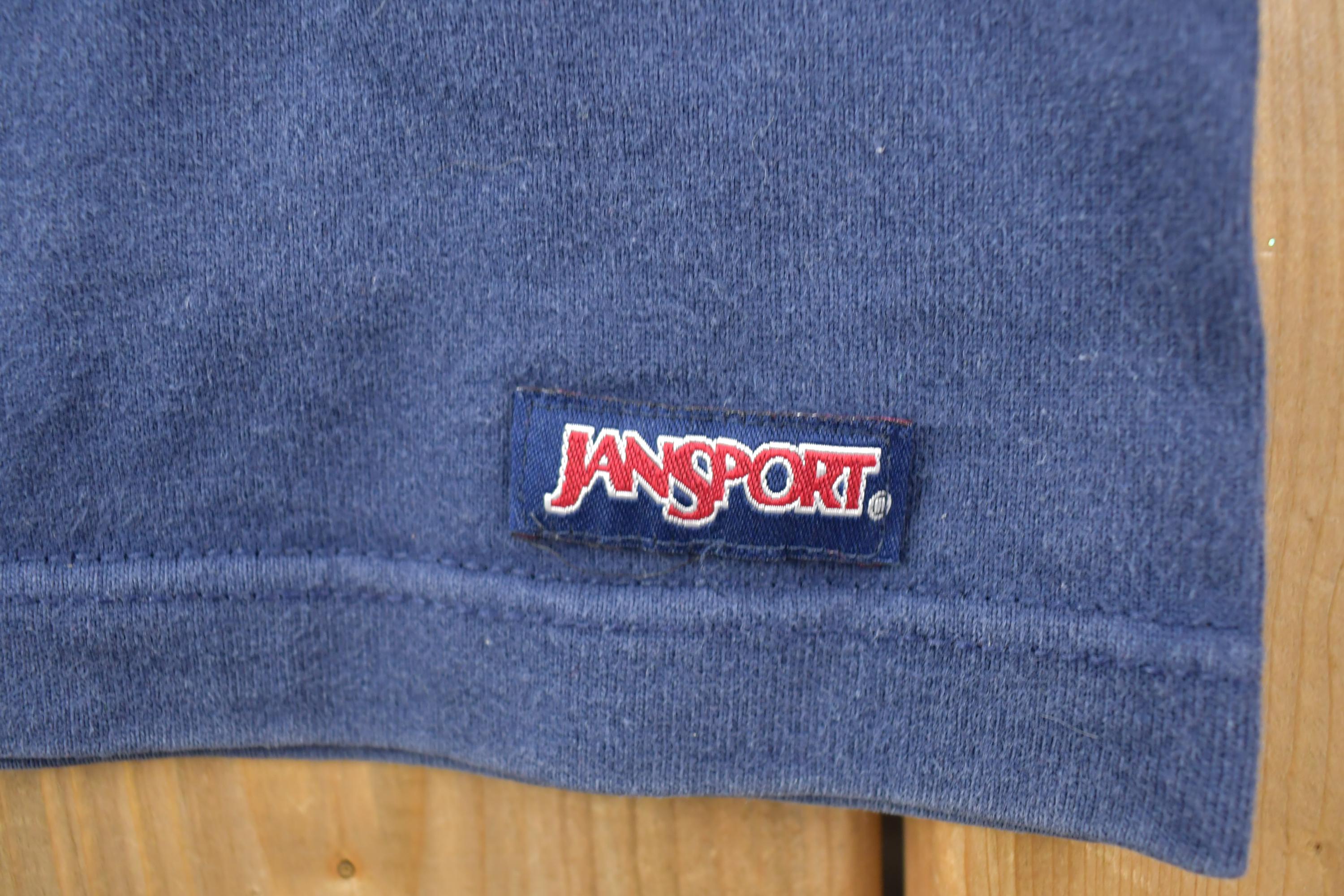 Vintage 1990s De Paul Blue Demons Jansport Crewneck Light Heavy CottonSweatshirt