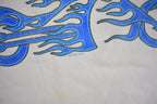 Vintage 1999 Flaming Chopper Long Sleeve Graphic T-Shirt