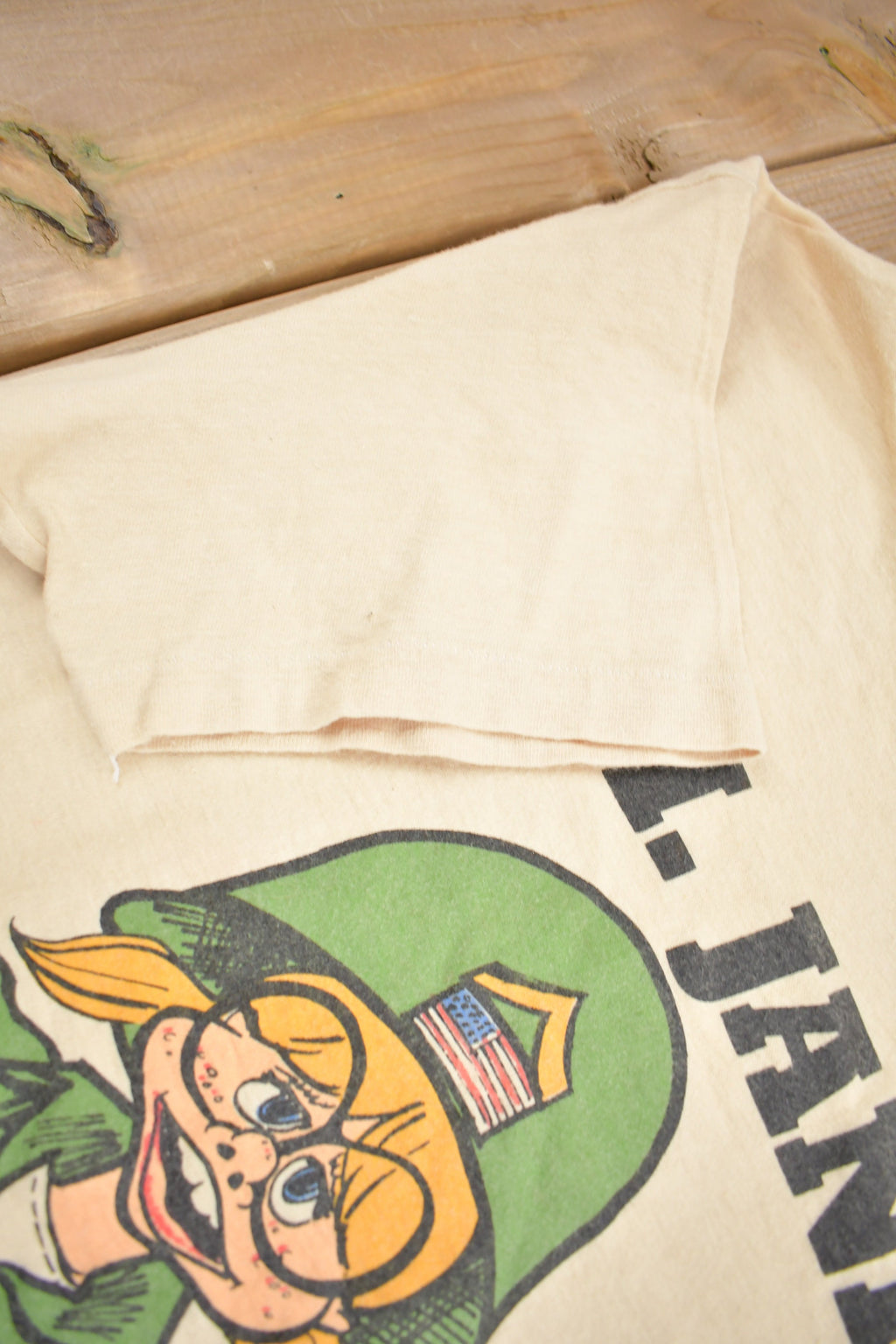 Vintage 1980s G.I. Jane Uncle Sam Wants You Graphic T Shirt