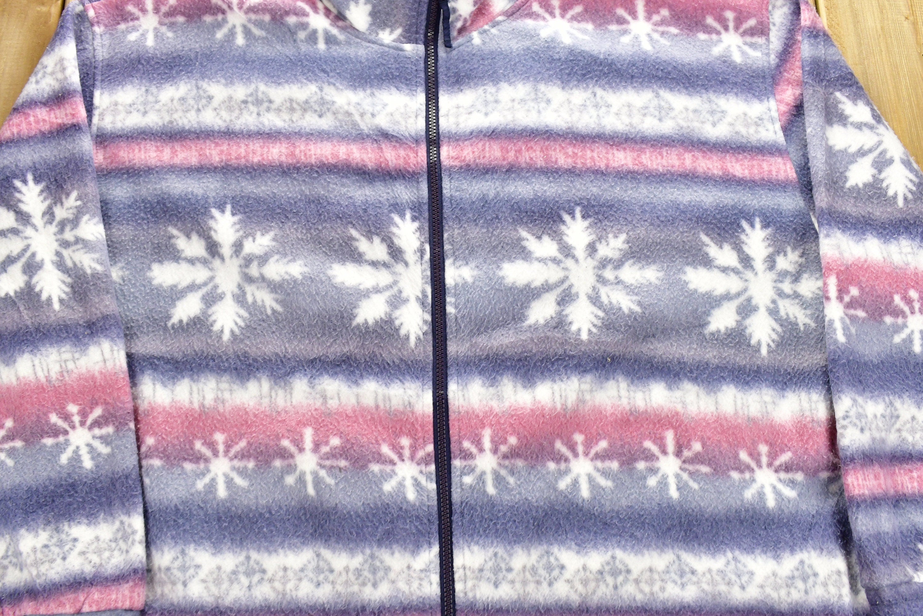 Vintage 1990s All Over Graphic Fleece Sweater