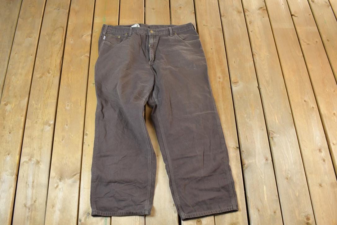 Vintage 1990s Carhartt Wide Leg Work Pants Size 42 x 30