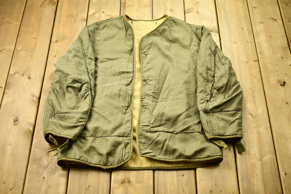 Vintage 1950s Military Sherpa Lined Liner Jacket