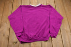 Vintage 1990s Morning Sun Floral Graphic Collared Sweatshirt