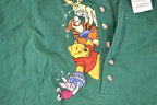 Vintage 1990s Winnie The Pooh Gang Embroidered Disney Crewneck Shirt Men's L