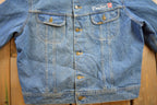 Vintage 1980s Lee Storm Rider Blanket Lined Jean Jacket