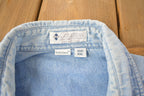 Vintage 1990s Columbia Denim Button Up Shirt