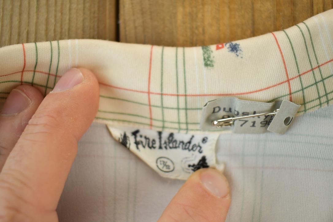Vintage 1960s Fire Islander Button Up Western Style Shirt