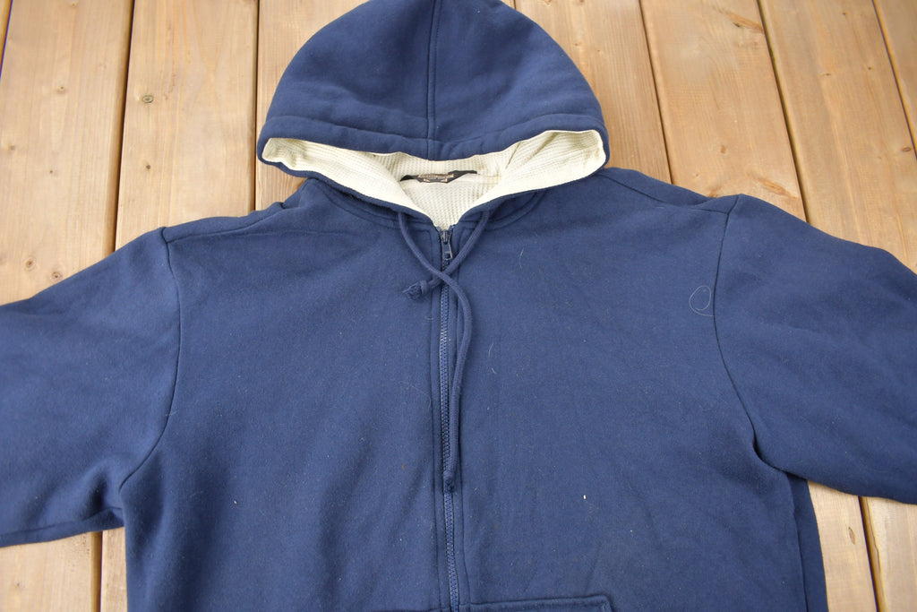 Vintage 1990s Guide Gear Blank Thermal Hoodie Size XL