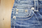 Vintage Y2K Miss Me Bedazzled Low Rise Jeans Size 26x31