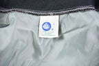 Vintage 1980s John D. Roba And Associates The Spirt Of Success Satin Bomber Snap Button Silver Jacket