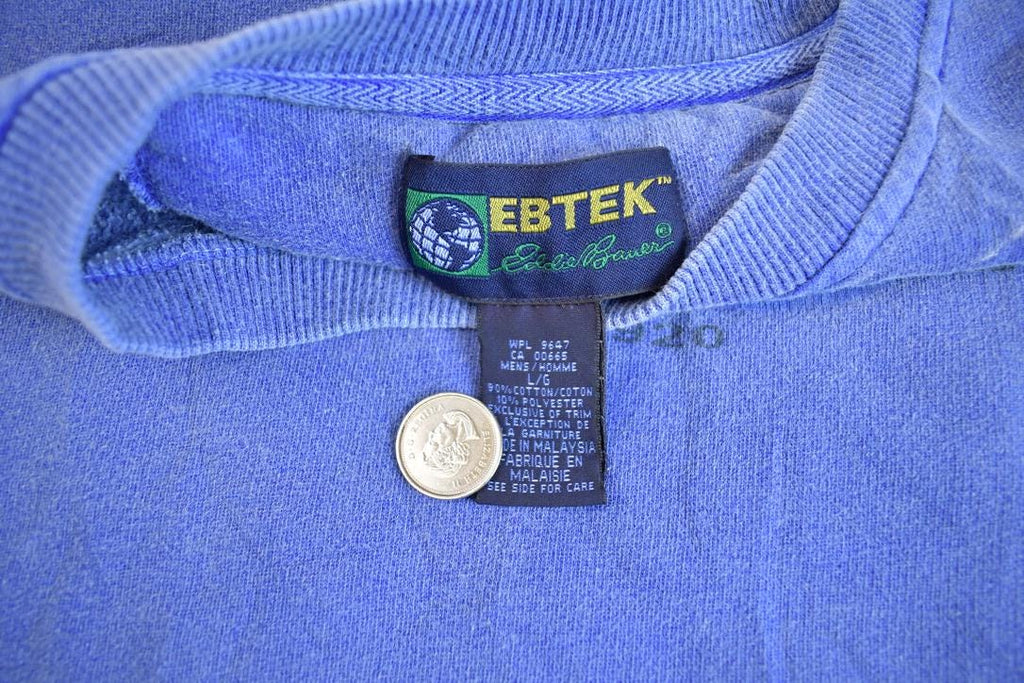 Vintage 1990s Eddie Bauer EBTEK Crewneck Sweatshirt - Large