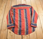Vintage 1990s Wrangler Abstract Pattern Pearl Button Up Shirt