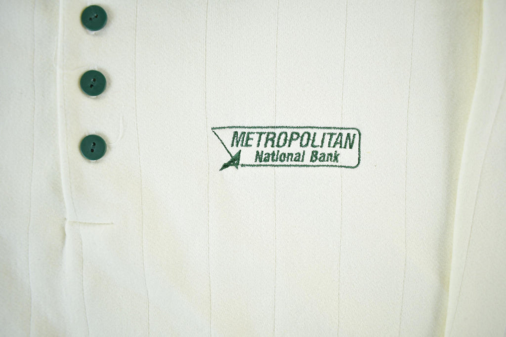 Vintage 1990s Metropolitan National Bank Collared Sweatshirt Men's XL