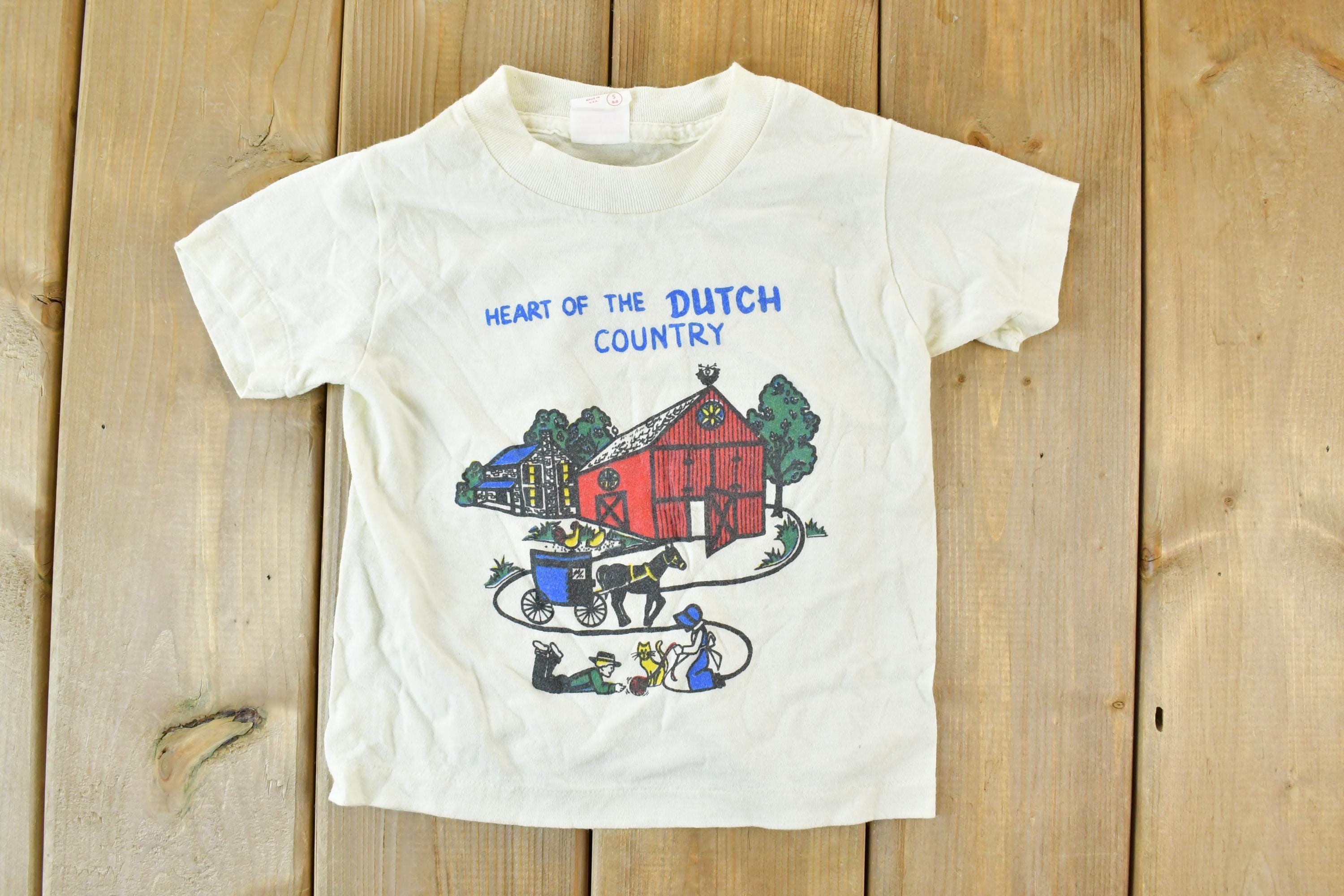 Vintage 1980s Dutch Country Youth Single Stitch T-Shirt