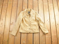 Vintage 1990s Geoffrey Beene Leather Suede Jacket