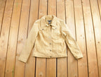 Vintage 1990s Geoffrey Beene Leather Suede Jacket