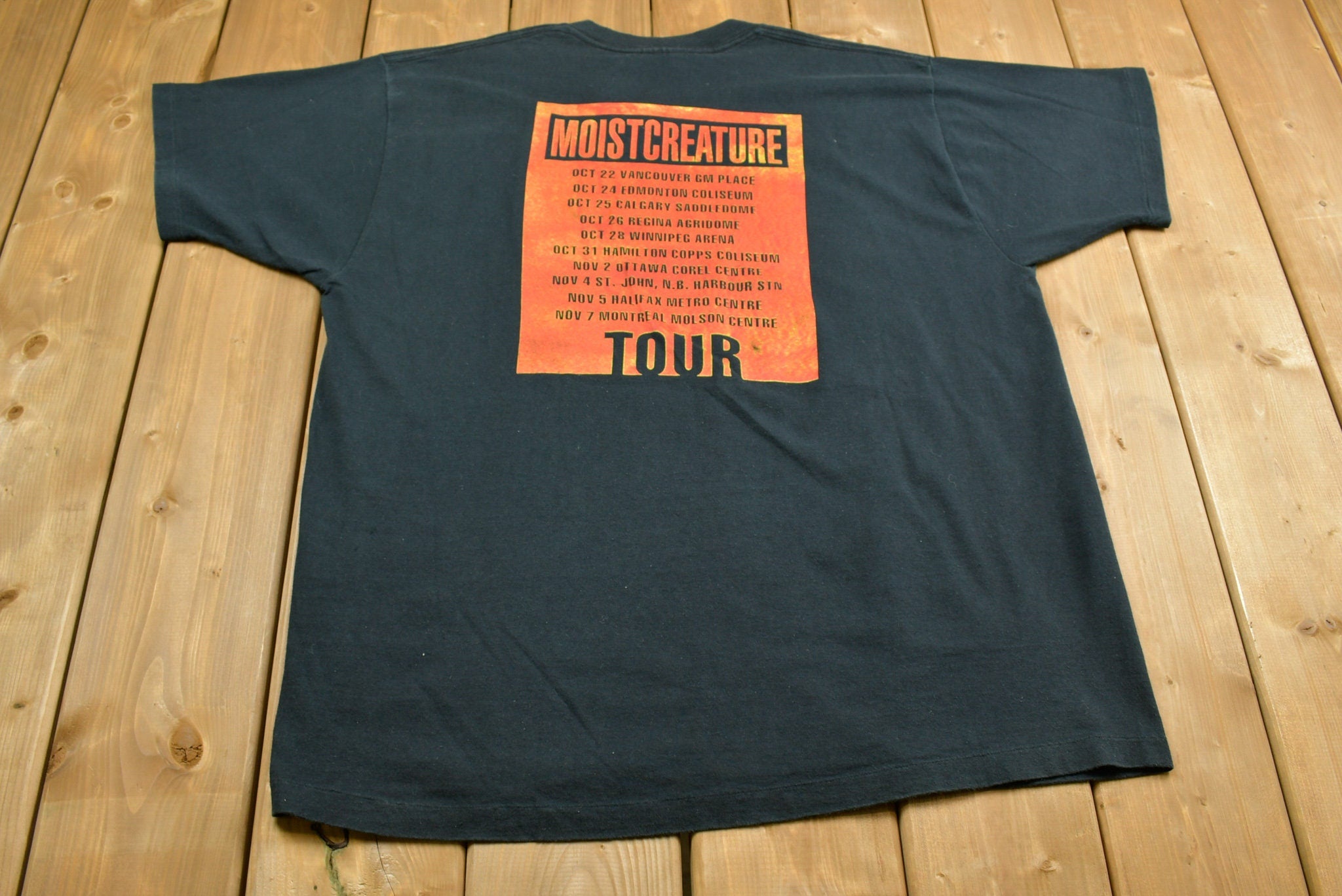 Vintage 1997 Moist Moist Creature Tour T-shirt