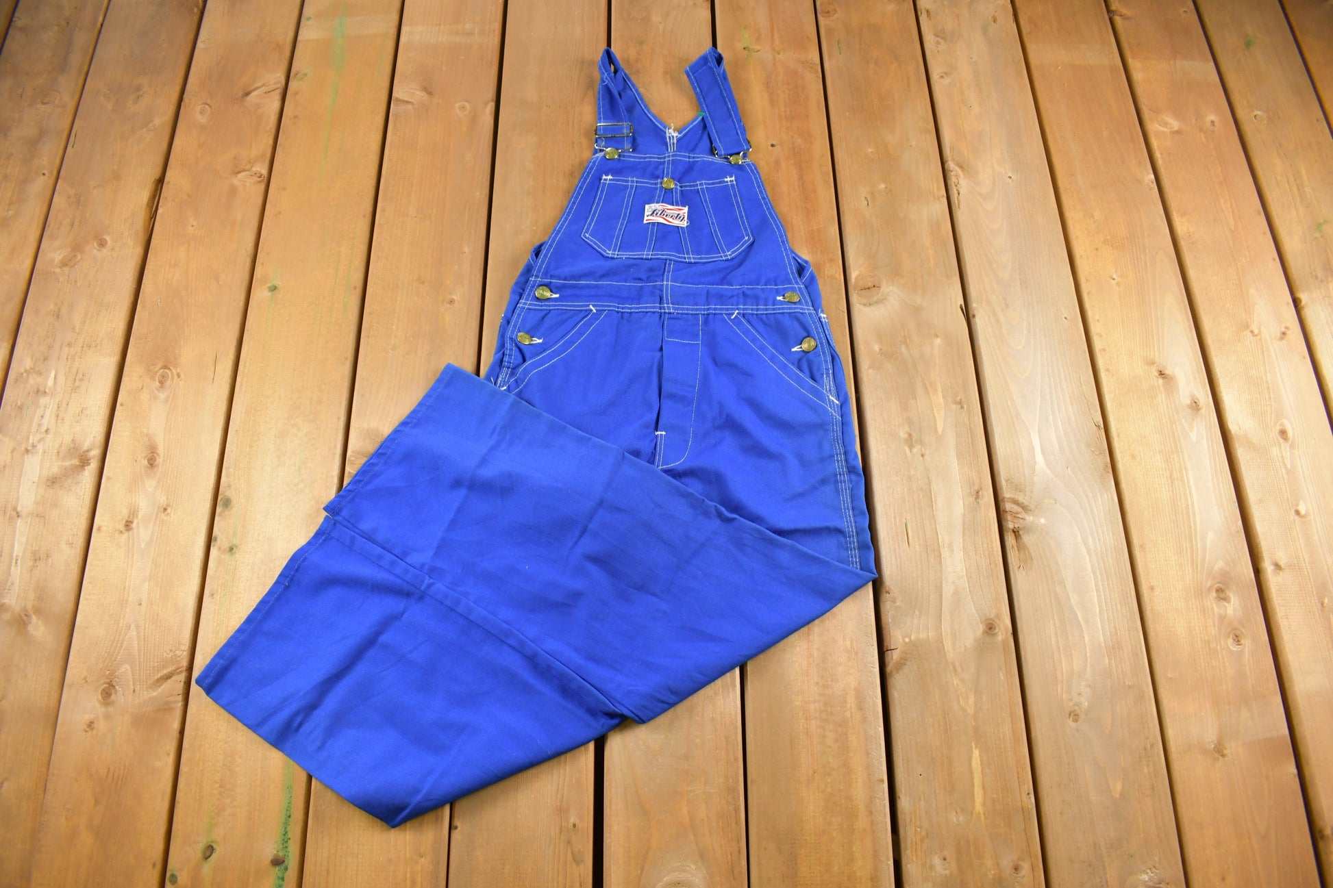 Vintage 1970s Liberty USA Denim Overalls Size 28 x 25