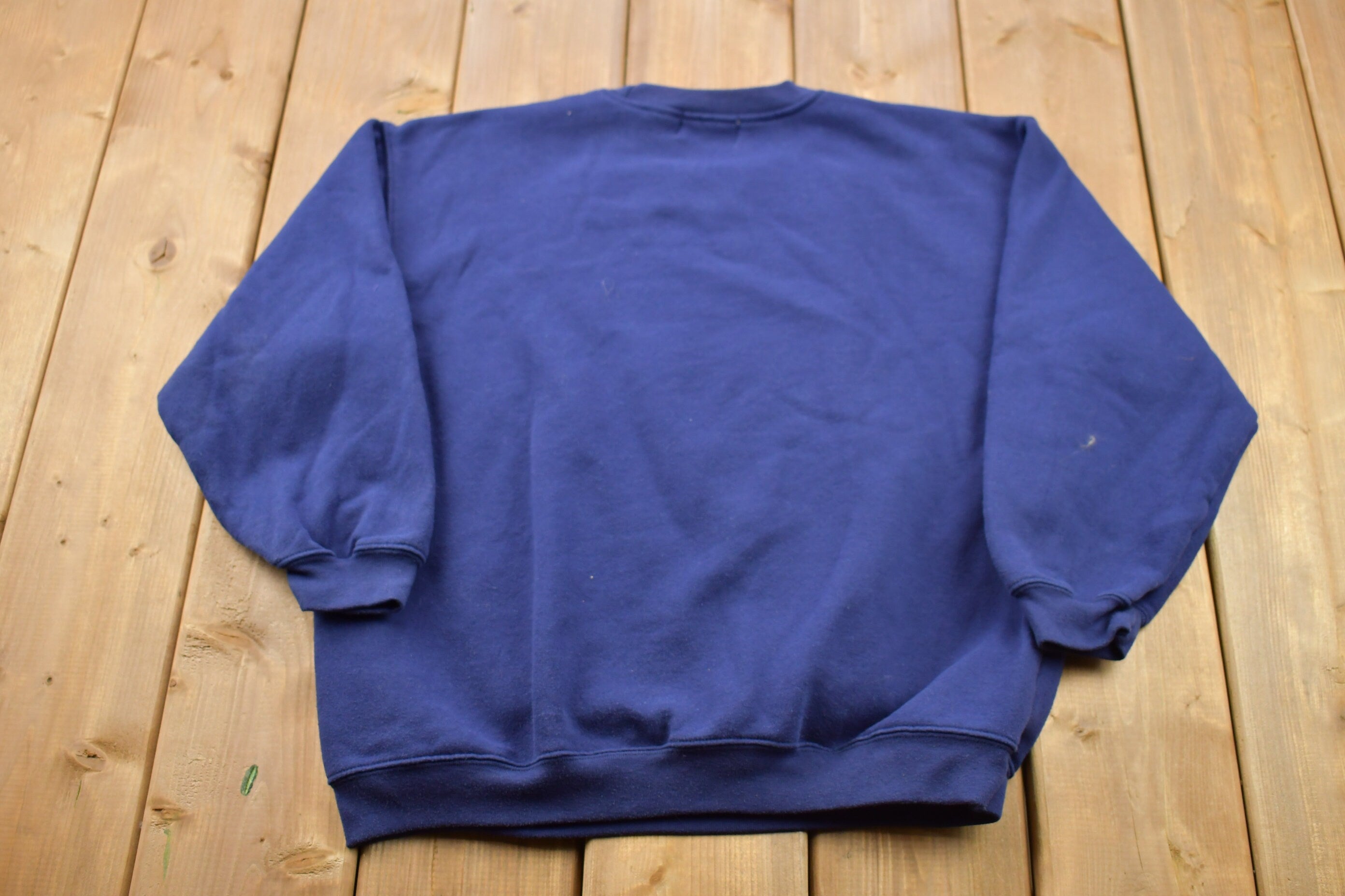 Vintage 1990s Blank Blue Crewneck Sweatshirt