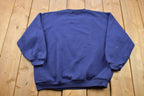 Vintage 1990s Blank Blue Crewneck Sweatshirt /