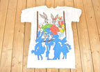 Vintage 1985 Looney Tunes Jodie Arden Christmas Crew Neck Sleep Shirt Men's L