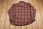 Vintage 1990s Pendleton Plaid Button Up Board Shirt