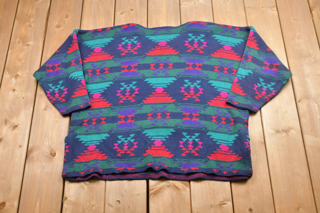 Vintage Stefano Knitted Aztec Sweater