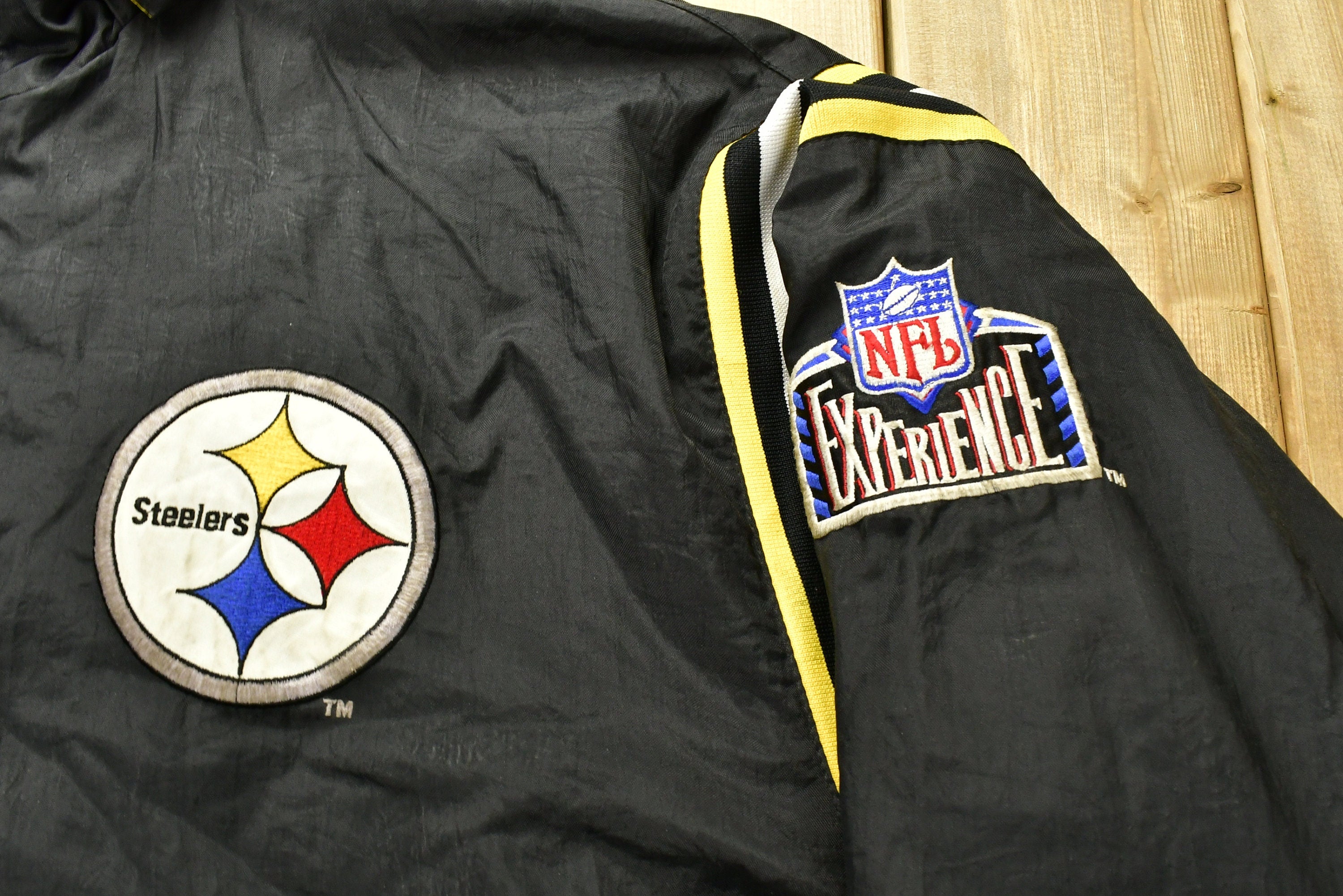 Vintage 1990s Pittsburgh Steelers NFL Pro Player Reversible Jacket