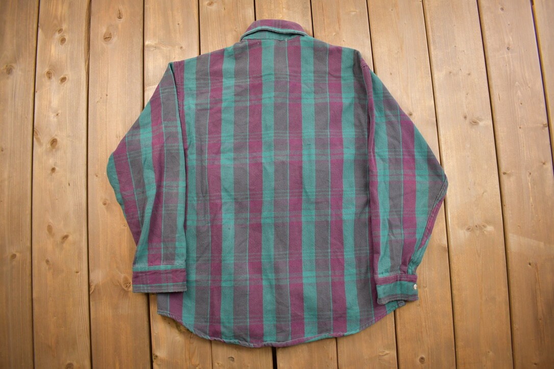 Vintage 1990s St Johns Bay Plaid Button Up Shirt