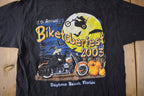Vintage 2003 Biketoberfest Daytona Beach Souvenir Travel T Shirt Size L