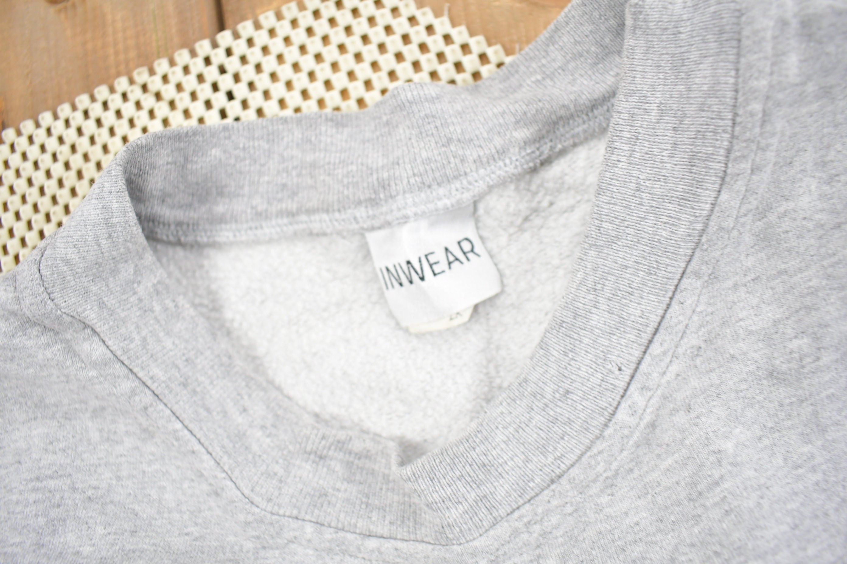 Vintage 1990s Blank Grey Crewneck Sweatshirt