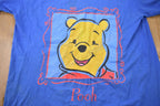 Vintage 1990s Winnie The Pooh Cartoon Blue Pajama T-Shirt