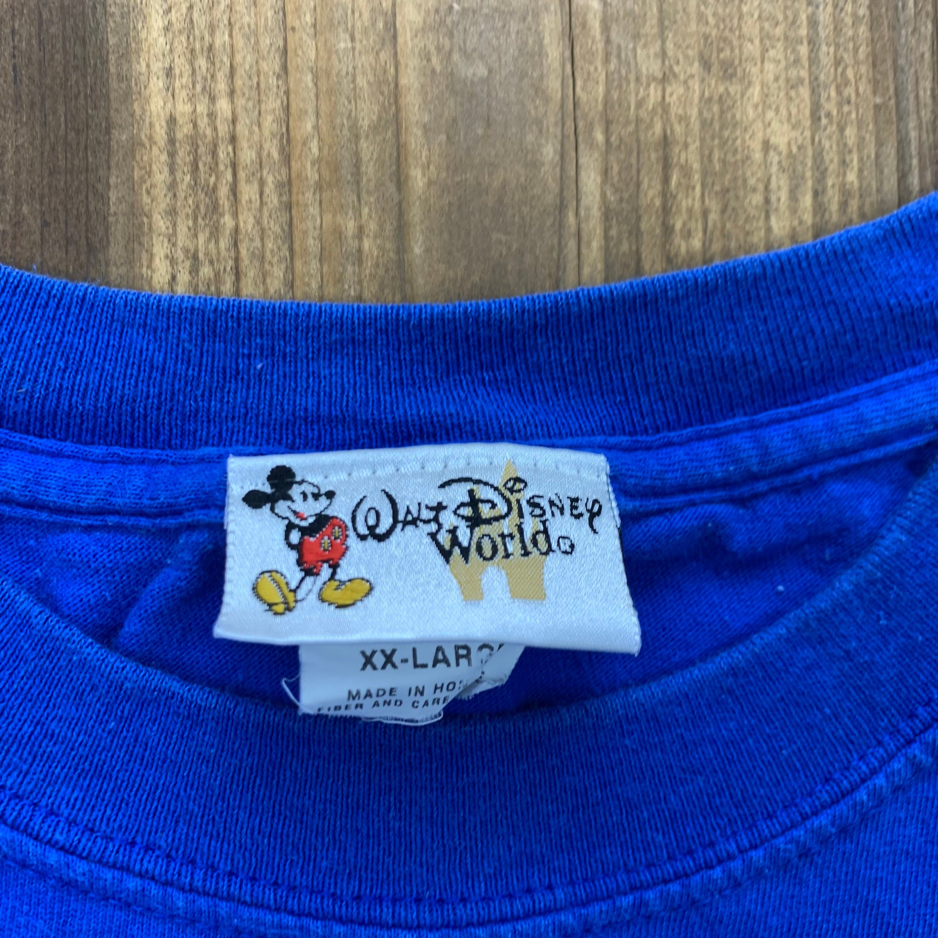 Vintage 90's Walt Disney World Mickey Mouse Embroidered Cartoon T-Shirt