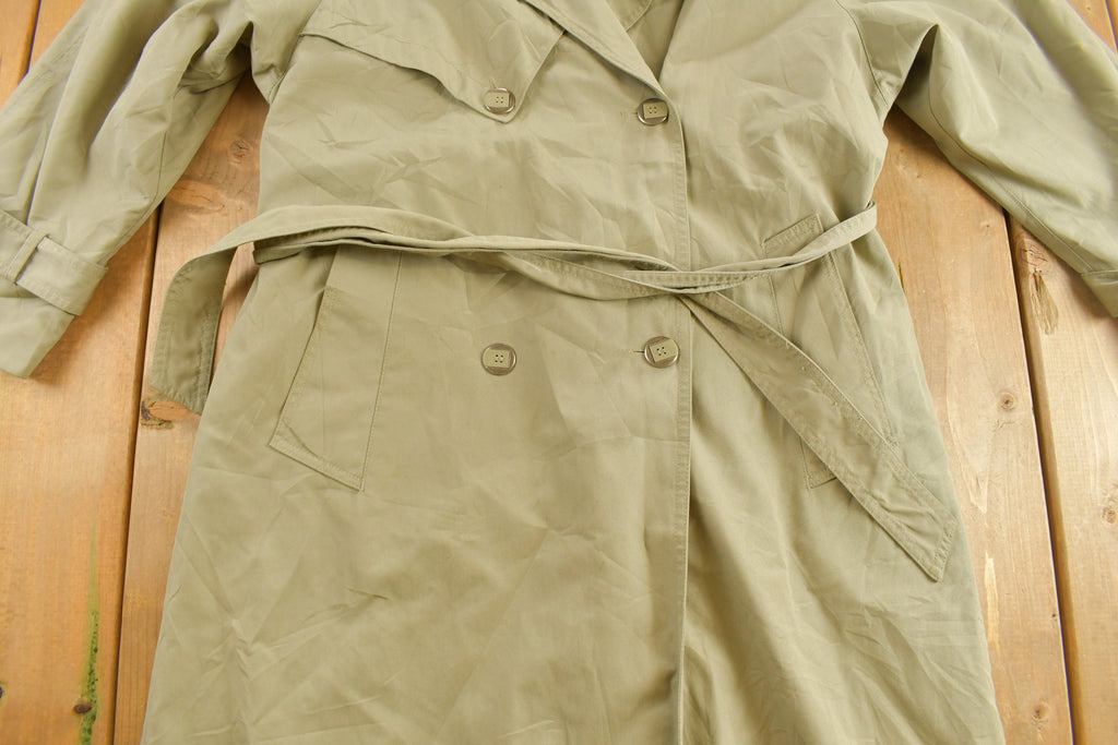 Vintage 1980s Fleet Street Beige Trench Coat