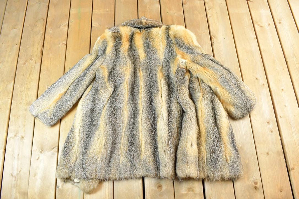 Vintage 1970s Full Length Fox Fur Coat Made In USA