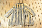 Vintage 1970s Full Length Fox Fur Coat Made In USA