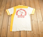 Vintage 1980s Presby Pizza Parlour Baseball Button Up Shirt