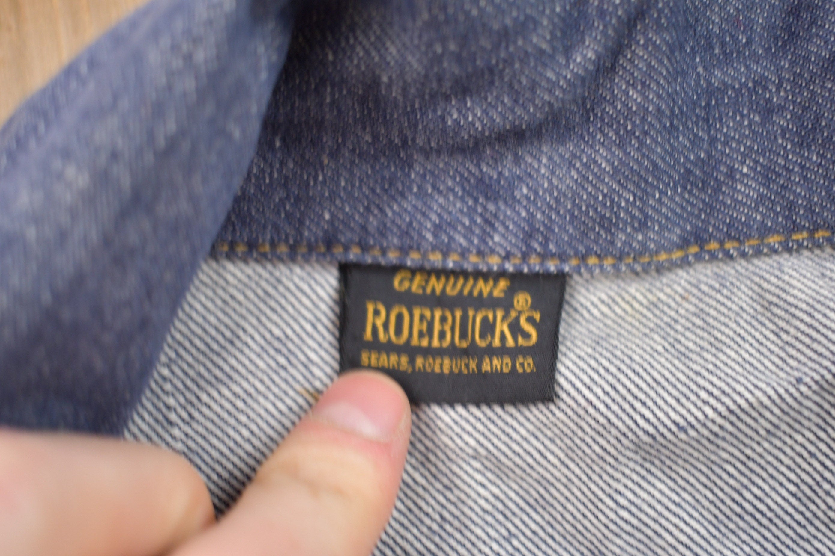 Vintage 1980s Sears Roebucks Denim Jean Jacket