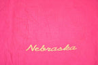 Vintage 1990s Nebraska Souvenir Travel T-Shirt Women's XL / Destination Shirt / 90s Single Stitch Graphic Tee / Made in USA