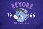 Vintage 1990s Disney Eeyore Fleece Crewneck  Vintage Sweatshirt  American Sportswear  Deep Pile  Embroidered Logo  90s Disney