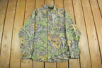 Vintage Y2K Field Staff Mossy Oak Camouflage Button Up Shirt Men's Large