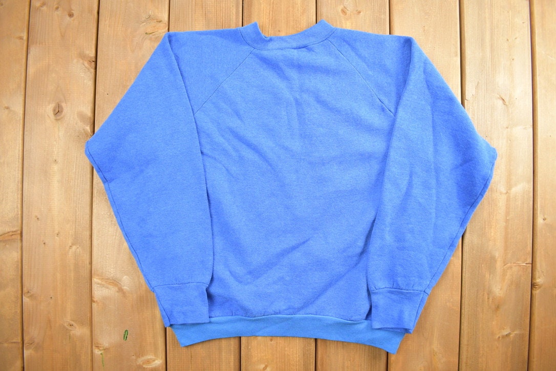 Vintage 1990s Blue Sisu Graphic Crewneck Sweatshirt