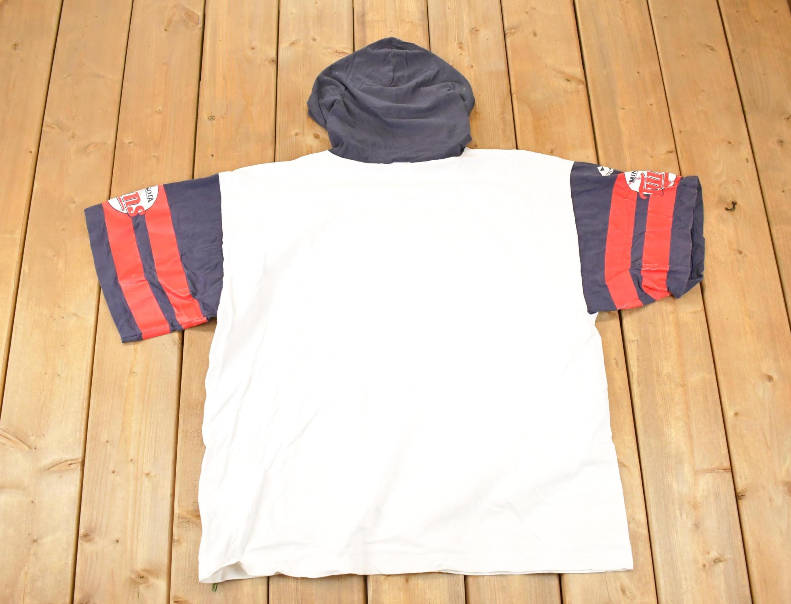 Vintage 1990s Apex One Minnesota Twins Hooded MLB T-Shirt Men's XL