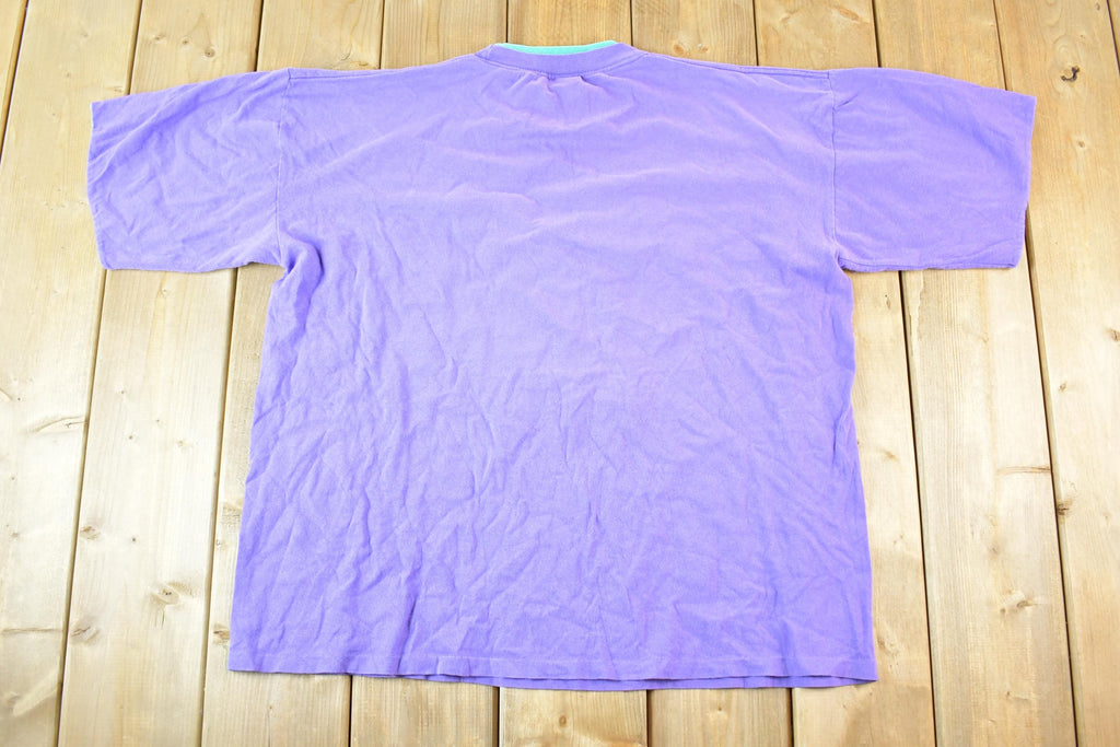 Vintage 1990s HP Ride The Wave Response Centre Souvenir Double Collar T-Shirt Mens XL