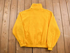 Vintage 1990s Tri Mountain RHS Fleece Sweater  Zip Up  Yellow  Outdoorsman  90s Sweater  Streetwear  Fleece Zip up