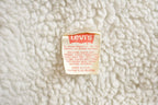 Vintage 1980s Levi's Sherpa Jacket Light Wash Denim