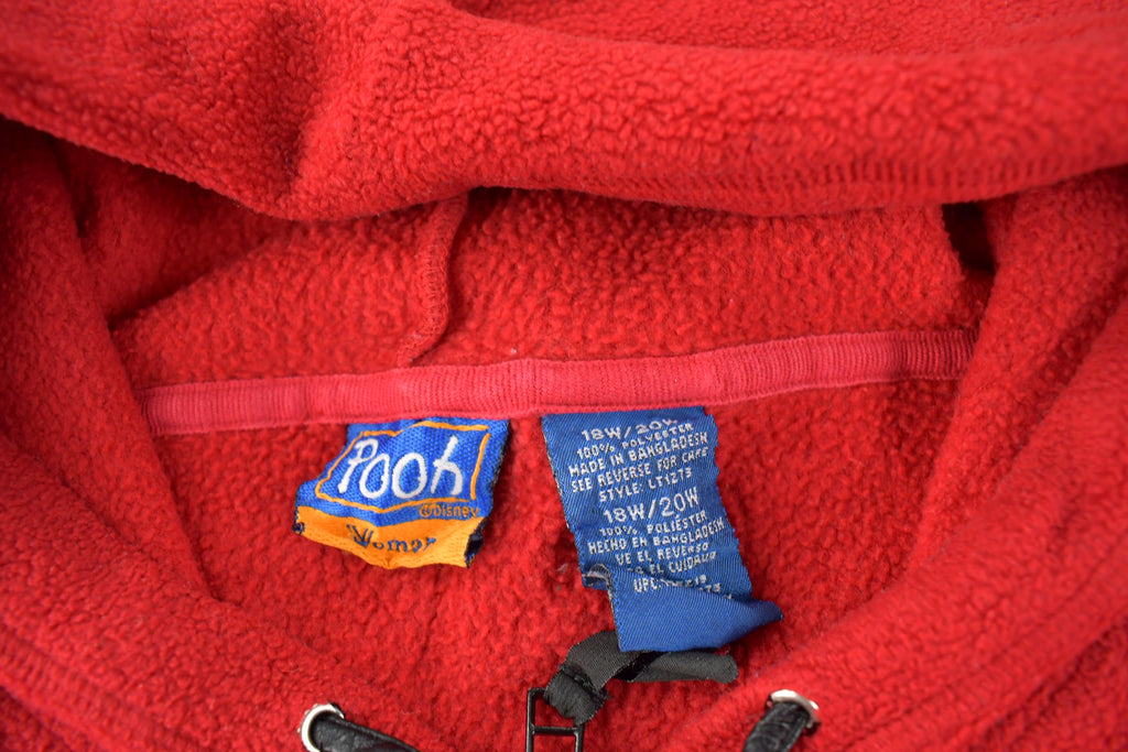 Vintage 1990s Winnie The Pooh Disney Tigger Quarter Zip Fleece Sweatshirt