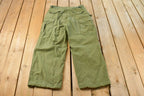 Vintage 1960s Military Army Cargo Field Trousers Olive Drab Pants Men's 32 x 28