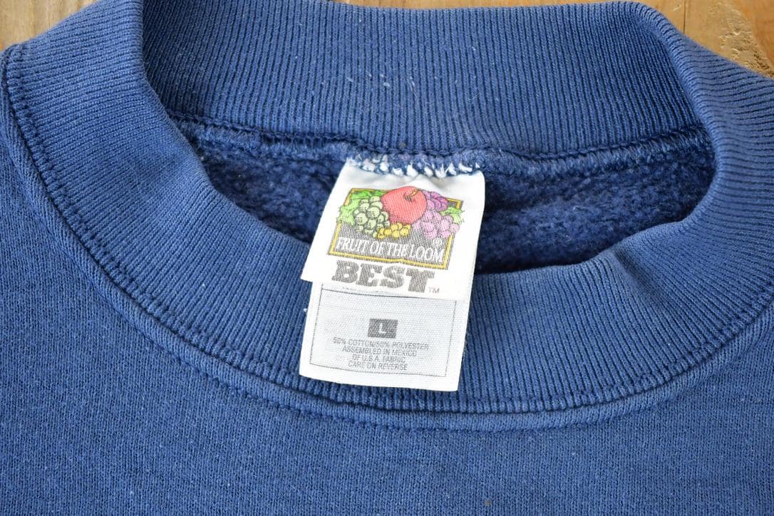 Vintage 1990s New York Big Apple Souvenir Crewneck Sweatshirt Made In USA